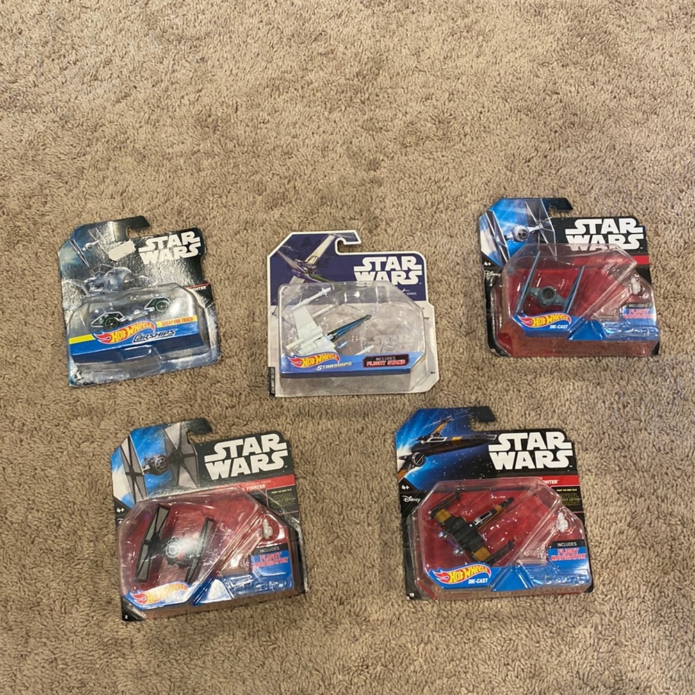 New! Star Wars Hot Wheels Lot